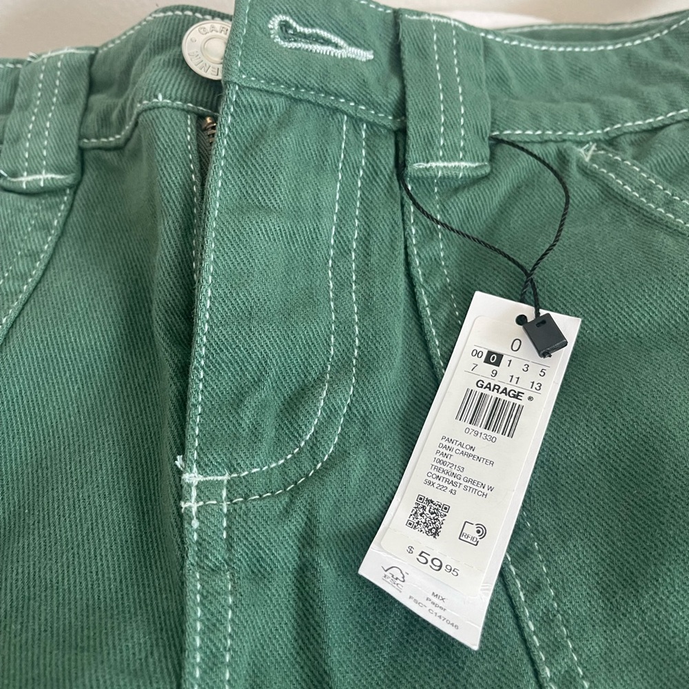 NWT garage dani carpenter green wide leg pants - Picture 5 of 6